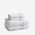 Regal Egyptian Cotton 4-Piece Bath & Hand Towel Set - White