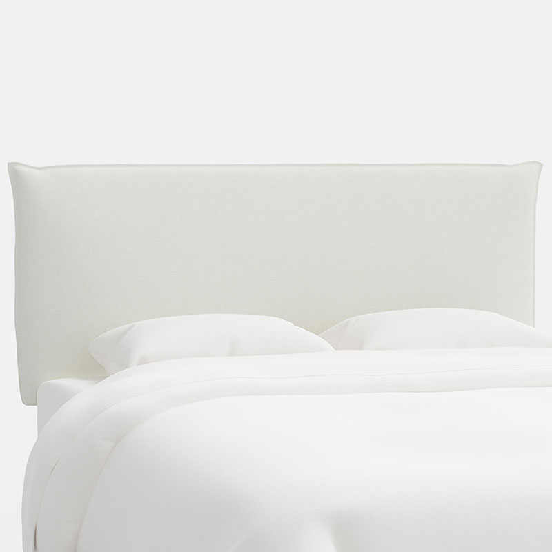 Sutton Textured Linen Headboard - White, Cal King