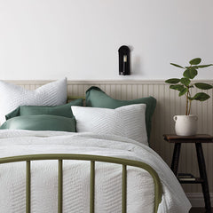 Voile Sham - White, King