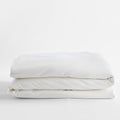 Premium Smooth Organic Cotton Sateen Duvet Cover - White, King/Cal. King