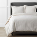 Luxe Ultra-Cozy Cotton Velvet Flannel Duvet Cover Cream, Full/Queen