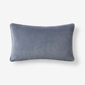Velvet Decorative Lumbar Pillow Cover - Light Blue, 12 in. x 21 in.