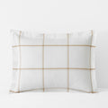 Tailored Stripes and Plaids Classic Cool Cotton Percale Sham - Window Pane Plaid Wheat, King