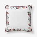 Dahlia Decorative Square Pillow Cover - Ivory, 26 in. x 26 in.