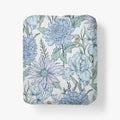Garden Bliss Classic Smooth Sateen Fitted Bed Sheet - Blue Multi, Queen