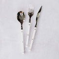 Pastello Flatware, Set of 3 - White