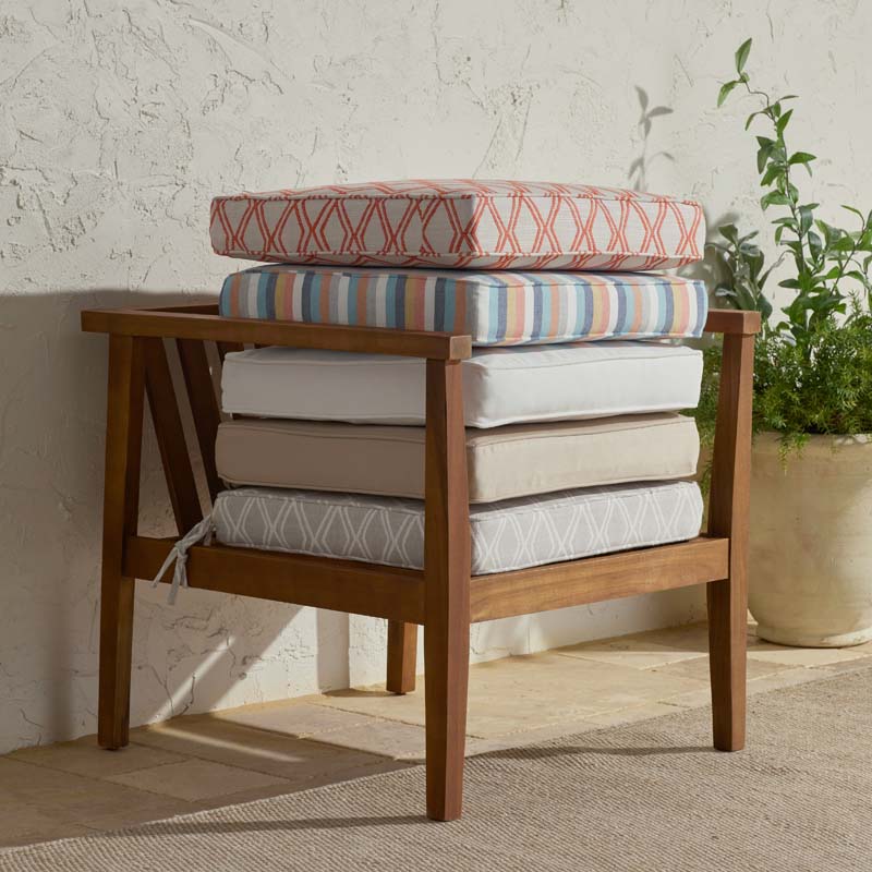 Replacement Boxed Edge Chair Cushion - Voyage Dune II, 20 in. x 20 in.