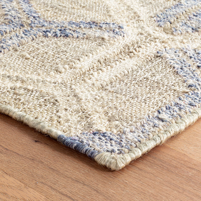 Tala Handwoven Jute Rug - Blue, 8' x 10'
