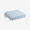Replacement Boxed Edge Chair Cushion - Narrow Stripe Air Blue, 16 in. x 15 in.