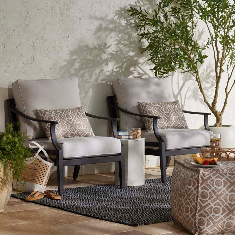 Diamond Handwoven Indoor/Outdoor Rug - Black, 3' x 5'