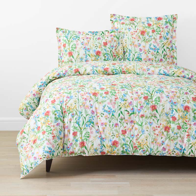 Garden Symphony Classic Cool Cotton Percale Comforter - Multi, Full/Queen