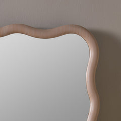 Wave Rectangle Wall Mirror - Denim