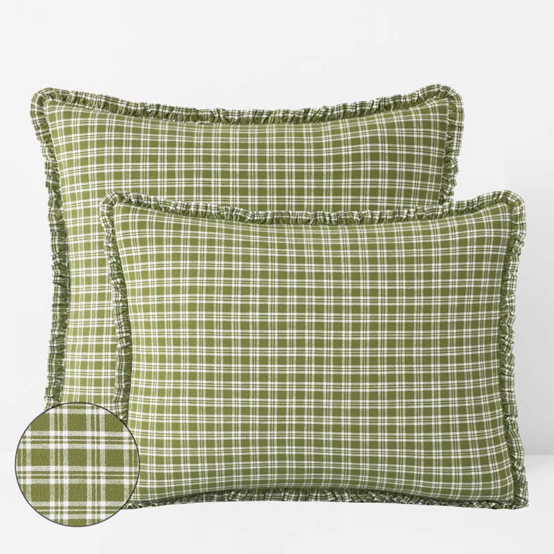 Classic Plaids Yarn-Dyed Cotton Sham - Henri Plaid, Standard
