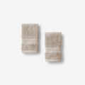 Regal Egyptian Cotton Washcloths, Set of 2 - Oatmeal