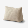 Voile Reading Wedge Pillow Cover - Mushroom, Medium
