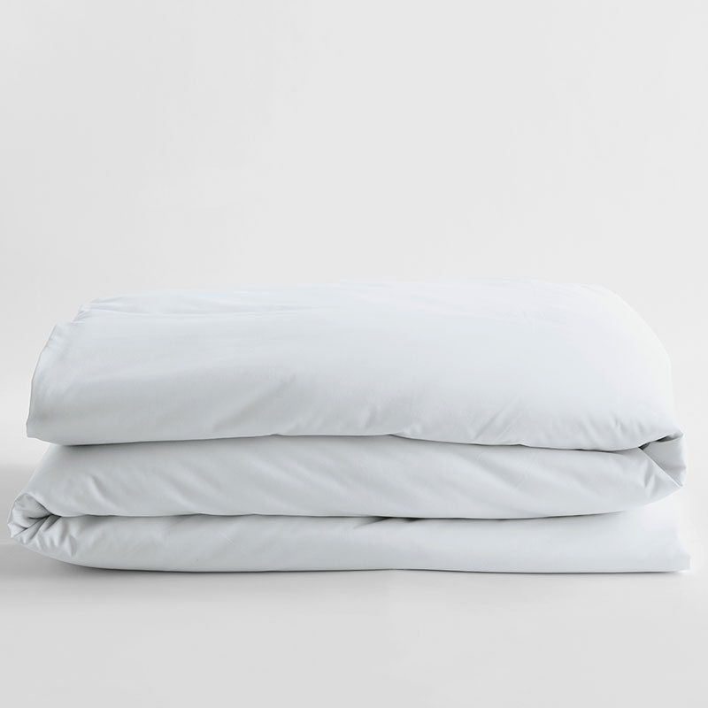 Classic Smooth Wrinkle-Free Sateen Bed Duvet Cover - Stone Gray, King/Cal King