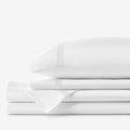Hewett Luxe Smooth Egyptian Cotton Sateen Bed Sheet Set - White, King