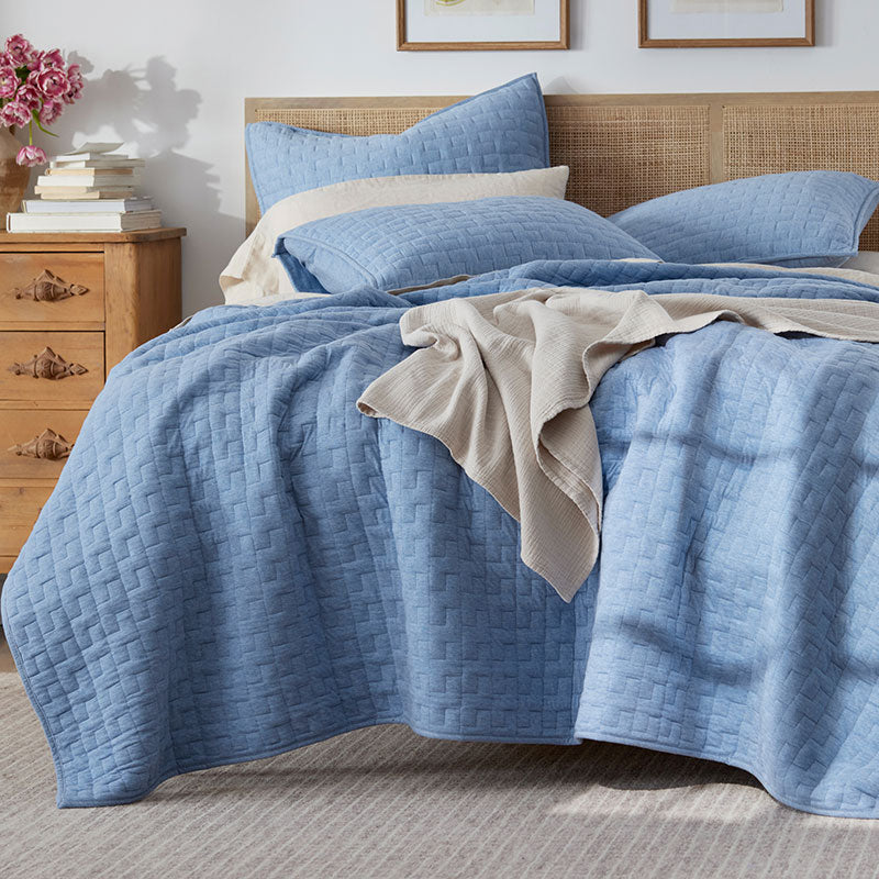 Air Layer Sham - Denim Blue, Standard