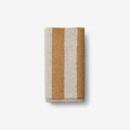 Reversible Stripe Turkish Cotton Hand Towel - Dark Honey