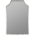 Gilded Arched Frame Wall Mirror - Silver