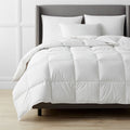 Premium Organic Cotton, Down Light Warmth Comforter - White, Full