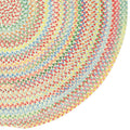 Garden Stripe Reversible Braided Cotton Rug - Multi, 5' x 5' Round