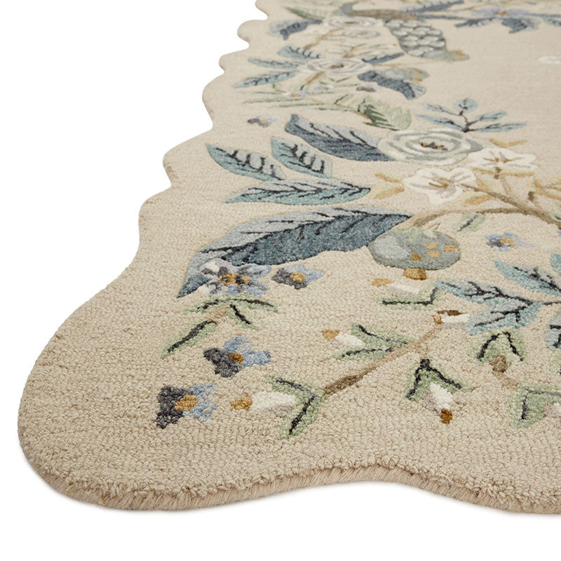 Silhouette Wool Rug - Blue, 2' x 4'