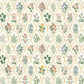 Hawthorne Traditional Wallpaper - Cream, Swatch