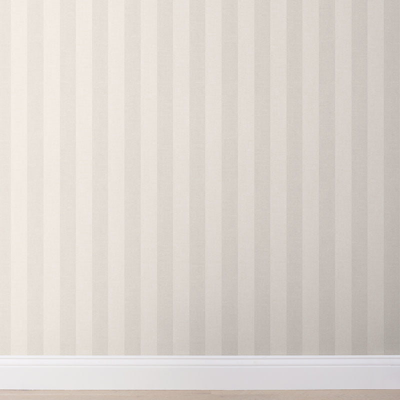 Ava Traditional Wallpaper - Stripe Natural, Swatch