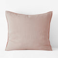 Premium Breathable Washed Linen Solid Sham - Rose Smoke, Euro