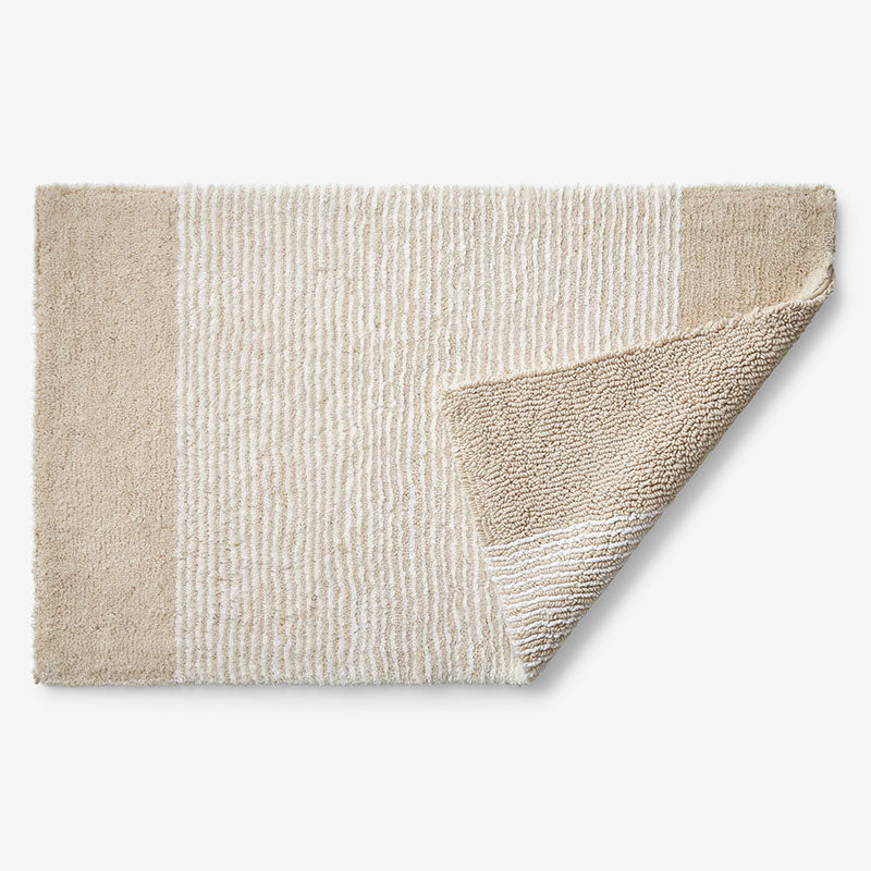 Striped Bath Rug - Jute, 21 in. x 34 in.