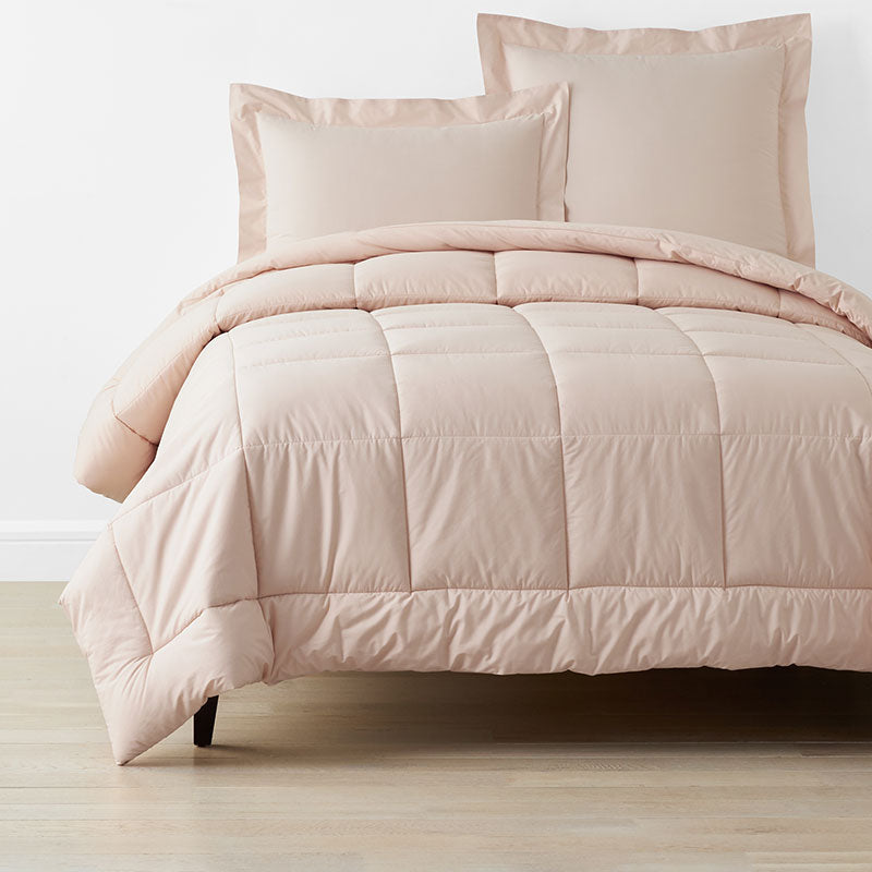 Classic Cool Cotton Percale Comforter - Peach Nectar, Twin/Twin XL