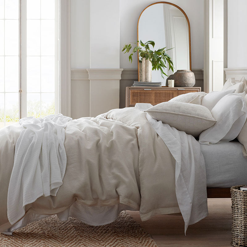 Gossamer Cotton Blanket - Linen, Full