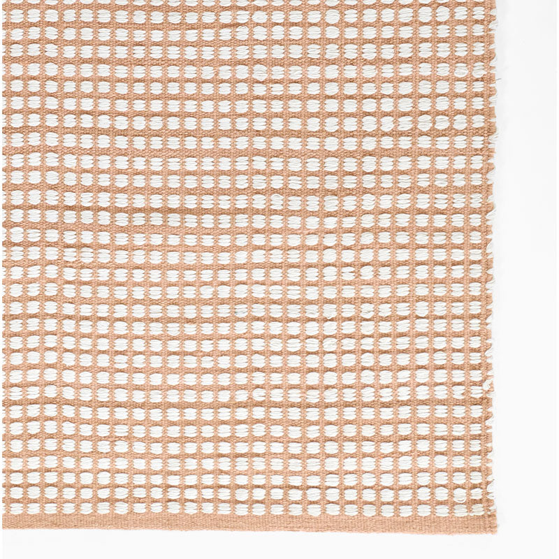 Handwoven Mini Checkered Performance Rug - Pink, 5' x 8'