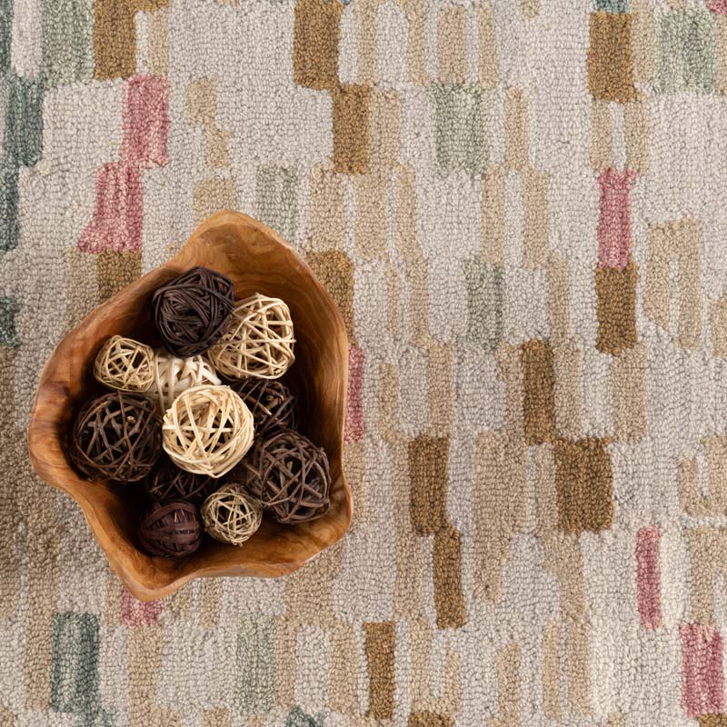 Ashmore Hand Hooked Wool Rug - Beige, 2' 6" x 8' Runner