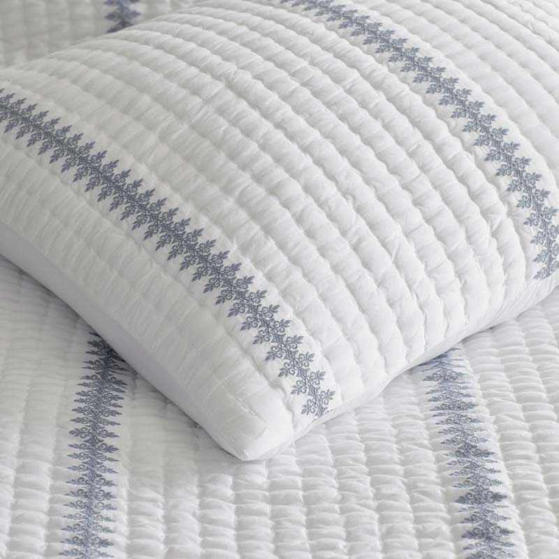 Rishika Quilted Sham - White, Standard