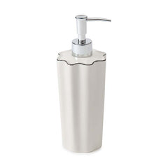 Scallop Soap Dispenser - Cream and Black