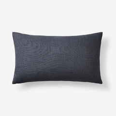 Texture Decorative Lumbar Pillow Cover - Denim Indigo, 12 in. x 21 in.