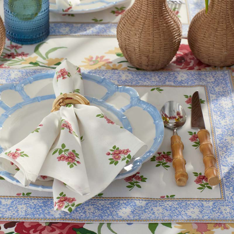 Garden Floral Cotton Placemats, Set of 4 - Natures Bouquet