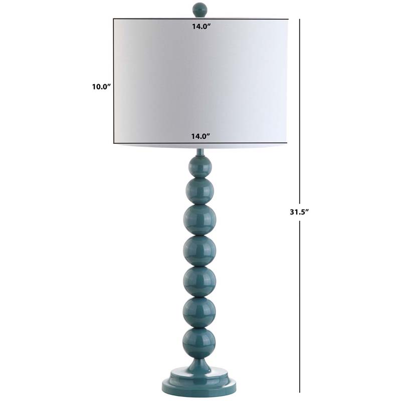 Beaded Table Lamp, Set of 2 - Blue