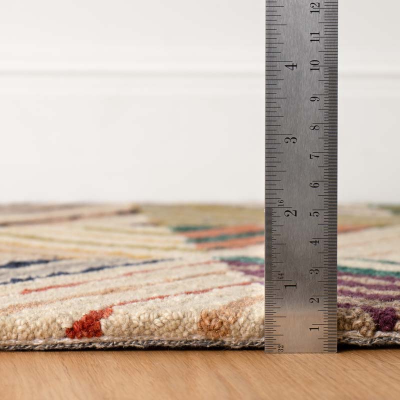 Potter Hand Hooked Wool Rug - Multi, 2' 6" x 8' Runner