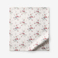 Rupa Premium Smooth Sateen Flat Bed Sheet - Cream Multi, Queen