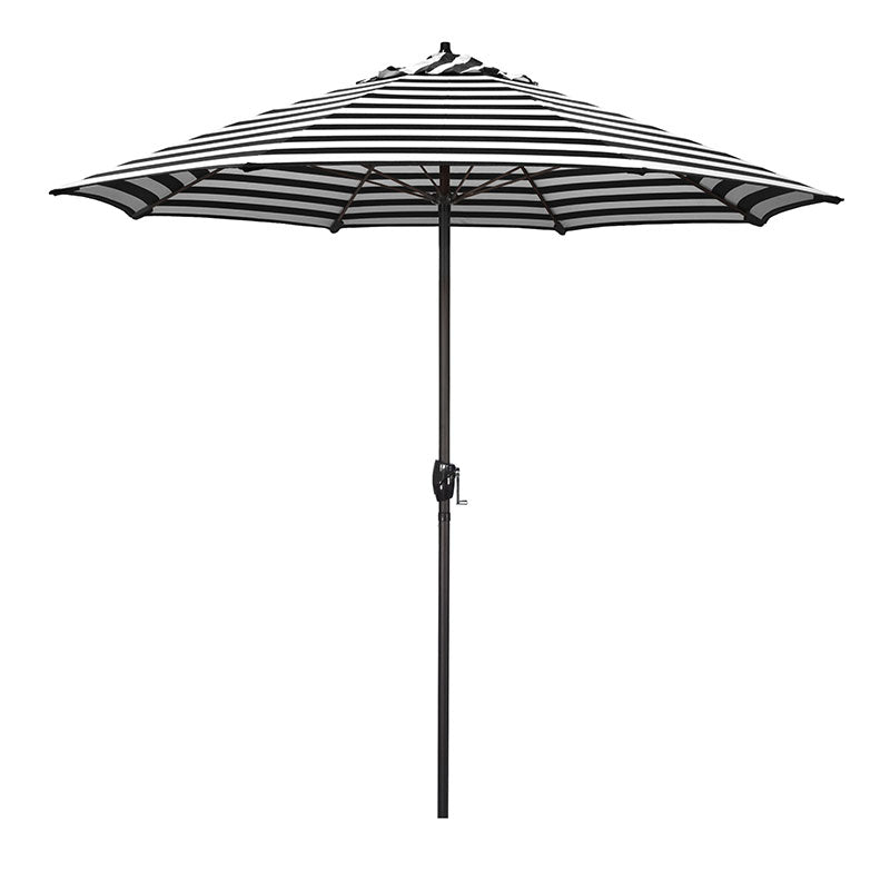 Round Outdoor Patio Umbrella, Aluminum with Auto Tilt Crank - Bronze Finish, Cabana Classic, 7.5'