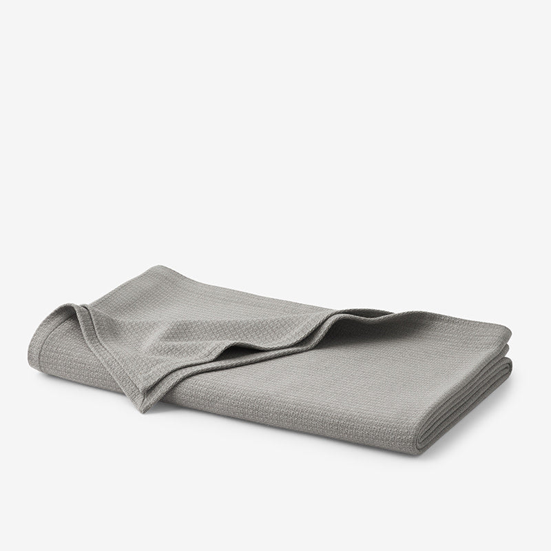 Cotton Weave Blanket - Mineral Gray, Twin/Twin XL