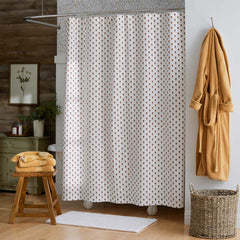 Mini-Prints Garment Washed Cotton Percale Shower Curtain - Flowers