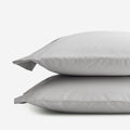 Classic Cool Organic Cotton Percale Solid Pillowcase Set - Gray, Standard