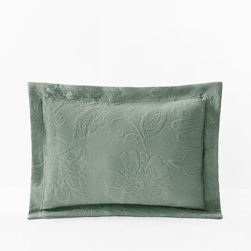 Putnam Cotton Matelassé Pillow Cover - Thyme