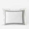 Double Border Premium Smooth Supima® Cotton Wrinkle-Free Sateen Sham - Silver, King