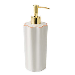 Scallop Soap Dispenser - Cream and Amber