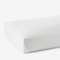 Luxe Smooth Egyptian Cotton Sateen Fitted Bed Sheet - White, Full